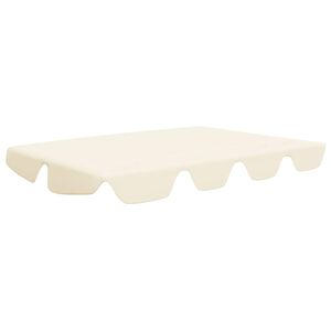 vidaXL Toit de rechange de balan&ccedil;oire cr&egrave;me 188/168x145/110 cm