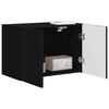 vidaXL Meuble TV mural Noir 59,5 x 31 x 40 cm Bois d'ing&eacute;nierie
