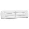vidaXL Cadre de lit sans matelas Hvar blanc et noir 200x200 cm similicuir