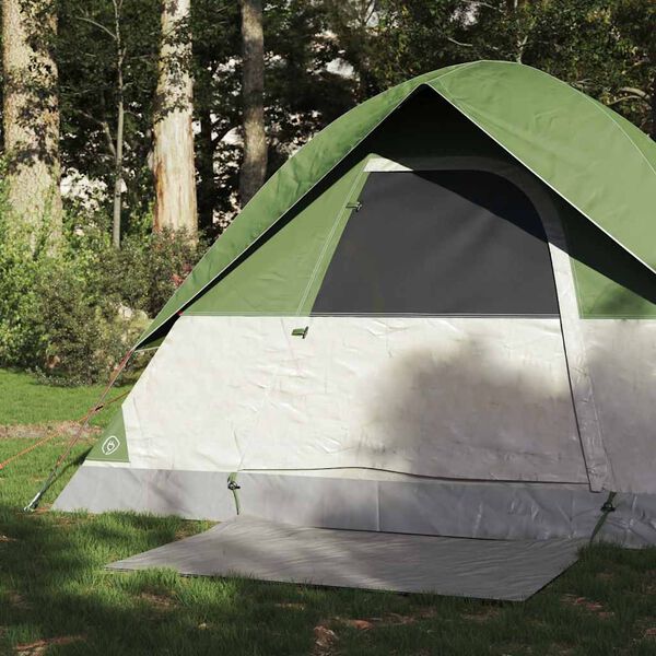 vidaXL Tente de camping &agrave; d&ocirc;me 2 personne vert imperm&eacute;able