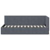 vidaXL Cadre de lit d'angle Gris fonc&eacute; 80 cm x 200 cm Velours