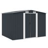 vidaXL Abri de stockage pour jardin Anthracite Acier 257x205x178 cm