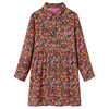 vidaXL Robe pour enfants &agrave; manches longues multicolore 140