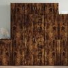 vidaXL Buffet haut ch&ecirc;ne fum&eacute; 70x42,5x185 cm bois d'ing&eacute;nierie