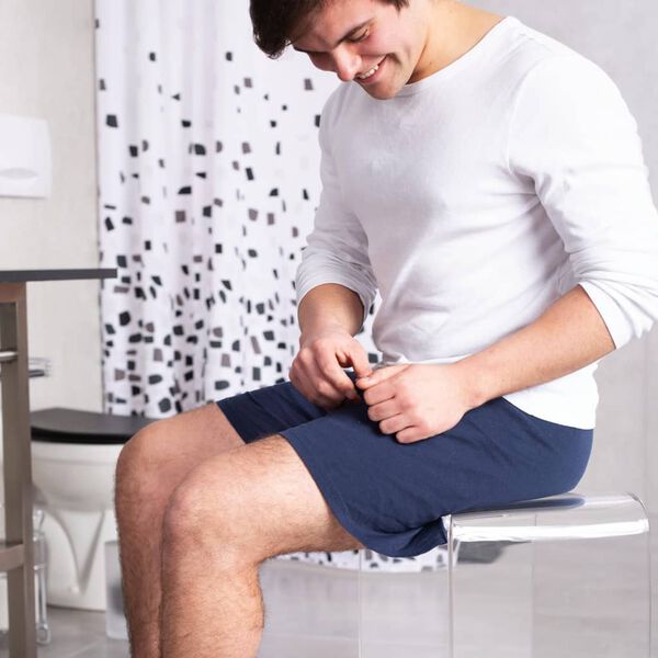 RIDDER Tabouret de salle de bain Trendy transparent
