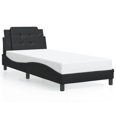 vidaXL Cadre de lit sans matelas noir 80x200 cm similicuir