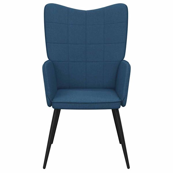 vidaXL Chaise de relaxation Bleu Tissu