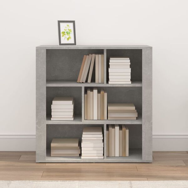 vidaXL Buffet Gris b&eacute;ton 80x30x80 cm Bois d'ing&eacute;nierie