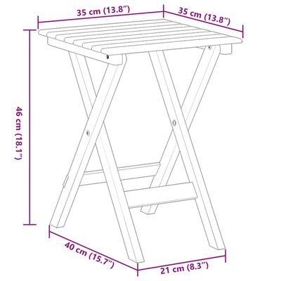 vidaXL Chaise à bascule avec table pliable blanc bois massif peuplier