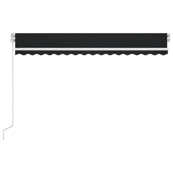 vidaXL Auvent manuel r&eacute;tractable 450x350 cm Anthracite