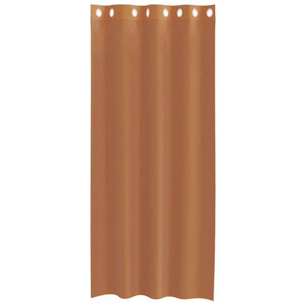 vidaXL Rideaux en voile avec &oelig;illets 2 pcs terre cuite