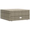 vidaXL Salon de jardin 6 pcs avec coussins Gris R&eacute;sine tress&eacute;e