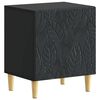 vidaXL Table de chevet Noir 43 x 34,5 x 50 cm Bois d'ing&eacute;nierie