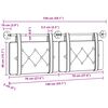 vidaXL T&ecirc;te de lit suspendue Blanc 150 x 55 x 5 cm Simili cuir