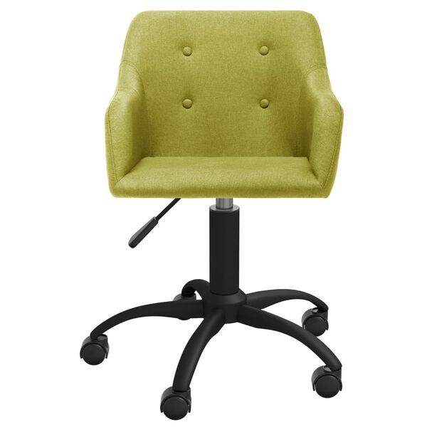 vidaXL Chaises pivotantes &agrave; manger lot de 6 vert tissu