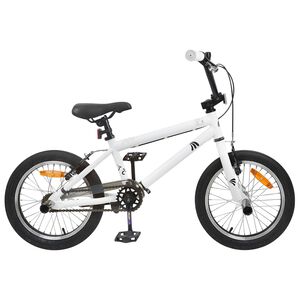 vidaXL BMX 20 Pouces pour les plus de 9 ans Blanc