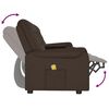 vidaXL Fauteuil de massage inclinable et porte-gobelet 4 places marron