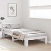 vidaXL Cadre de lit avec t&ecirc;te de lit Blanc 100 x 200 cm Pin massif
