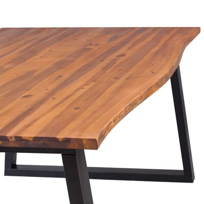 vidaXL Table de salle à manger bois d'acacia massif 200x90 cm