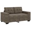 vidaXL | Canap&eacute; Loveseat | avec coussin Gris fonc&eacute; Cuir synth&eacute;tique