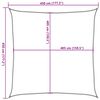 vidaXL Voile d'ombrage 160 g/m&sup2; carr&eacute; jaune 4,5x4,5 m PEHD