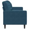 vidaXL Canap&eacute; &agrave; 3 places Bleu 180 cm Velours
