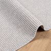 vidaXL Tapis de surface Carr&eacute; LUGO Cr&egrave;me et gris 200 x 200 cm