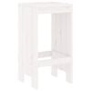 vidaXL Ensemble de bar de jardin 5 pcs blanc bois massif de pin