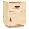 vidaXL Tables de chevet 2 pcs 40x34x55 cm Bois de pin massif
