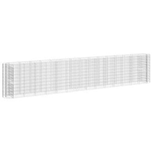 vidaXL Lit sur&eacute;lev&eacute; &agrave; gabion Fer galvanis&eacute; 540x50x100 cm