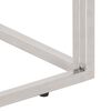 vidaXL Table console argent&eacute; acier inoxydable et verre tremp&eacute;
