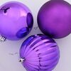 vidaXL Ensemble de Boules de No&euml;l XXL 4 pcs Lilas Plastique