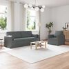 vidaXL Canap&eacute; 2 pcs Gris fonc&eacute; 198 x 78 x 80 cm tissu