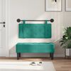 vidaXL T&ecirc;te de lit suspendue Turquoise 90 x 55 x 5 cm Velours