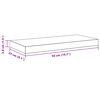 vidaXL &Eacute;tag&egrave;res murales flottantes 4 pcs Blanc 50x23x3,8 cm MDF