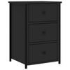vidaXL Tables de chevet 2 pcs noir 40x36x60 cm bois d&rsquo;ing&eacute;nierie