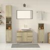 vidaXL Ensemble de meubles de salle de bain 3 pcs ch&ecirc;ne sonoma