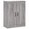 vidaXL Armoires murales 2 pcs sonoma gris bois d'ing&eacute;nierie