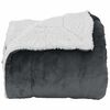 vidaXL Jet&eacute; Gris fonc&eacute; 130 x 150 cm Toison