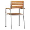 vidaXL Chaise de jardin 4 pcs Huile Naturelle Bois de teck massif