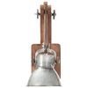 vidaXL Lampe murale Style industriel Argenté Rond E27