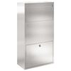 vidaXL Bo&icirc;te de d&eacute;p&ocirc;t de colis avec stockage Argent&eacute; 44 x 22 x 82 cm