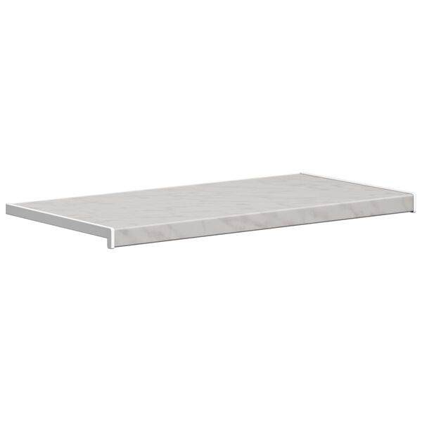 vidaXL Appui de fen&ecirc;tre Texte en marbre -enure 60 x 45 x 4,5 cm PVC
