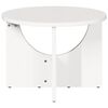 vidaXL Table basse Blanc 50 x 50 x 35 cm Bois massif en pin