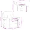 vidaXL Fauteuil inclinable Cr&egrave;me Tissu