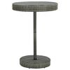 vidaXL Table de jardin Gris 75,5x106 cm R&eacute;sine tress&eacute;e