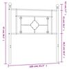 vidaXL T&ecirc;te de lit de remplacement m&eacute;tal noir 100 cm