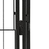 vidaXL Parc pour chien 28panneaux Noir 100x50cm Acier enduit de poudre