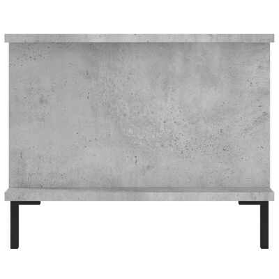 vidaXL Table basse gris béton 90x50x40 cm bois d'ingénierie