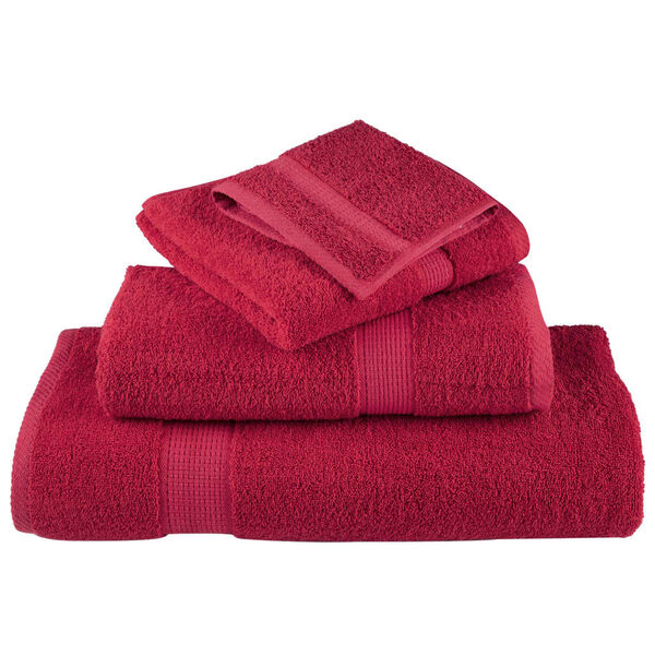vidaXL Ensemble de serviettes de qualit&eacute; sup&eacute;rieure SOLUND 6 pcs rouge